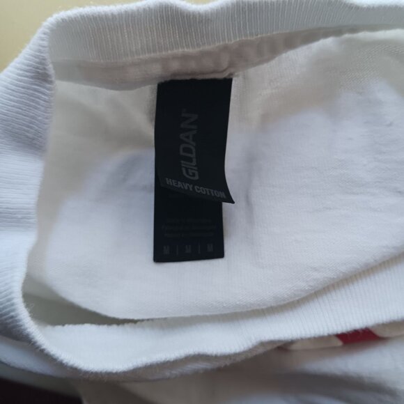 Medium Vote For Pedro T-Shirt Gildan Heavy Cotton White & Red Graphic Tee Size M - Picture 4 of 4